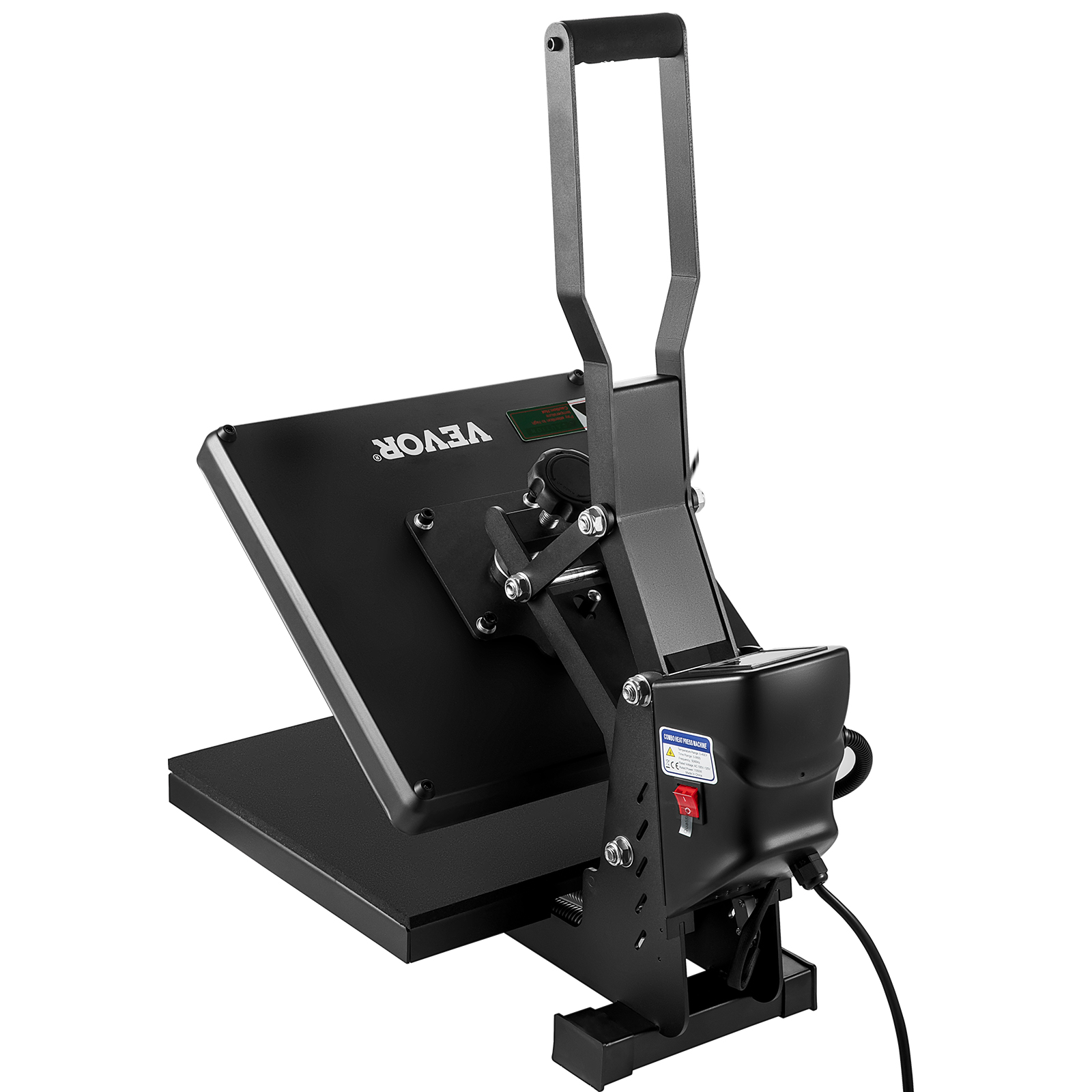 VEVOR Heat Press Machine 15 x 15 in Sublimation Printer Transfer for DIY T-Shirt Black GDSYD1515110VZG9PV1